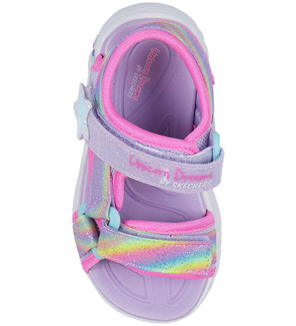 Skechers Sandaler m. Lys - Dreamy Enhjørninger - Lavender Multi
