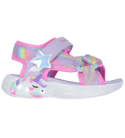 Skechers Sandaler m. Lys - Dreamy Enhjørninger - Lavender Multi