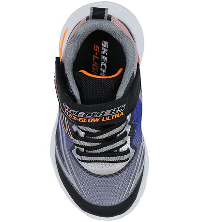 Skechers Shoes w. Light - Glow Ultra - Black/Silver