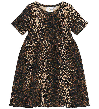 The New Siblings Kleid - Rib - TnstEllie - Oxford Tan AOP