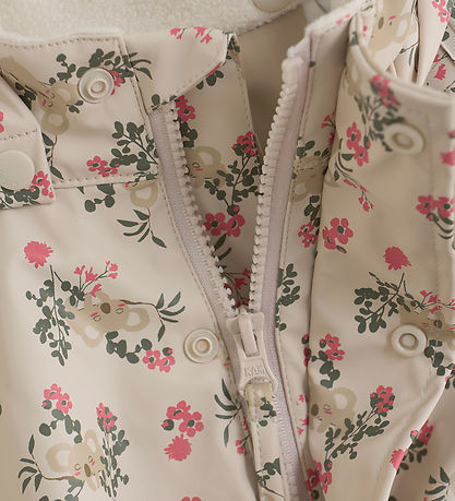 CeLaVi Rainsuit - PU - Perfectly Pale w. Print