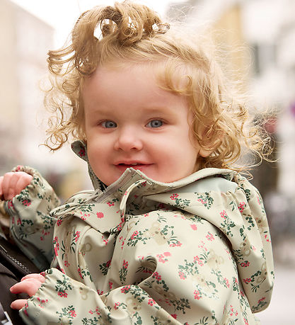 CeLaVi Rainsuit - PU - Perfectly Pale w. Print