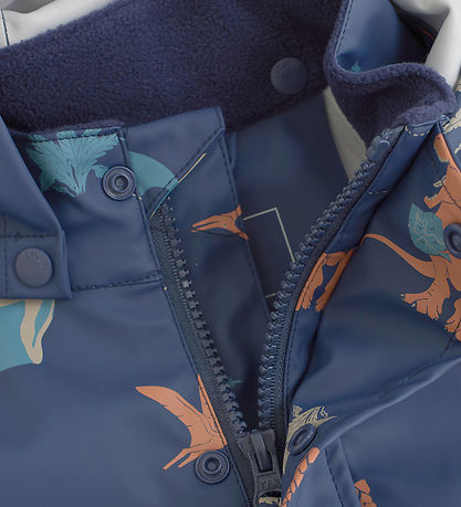 CeLaVi Rainsuit - PU - Oceania w. Dino print