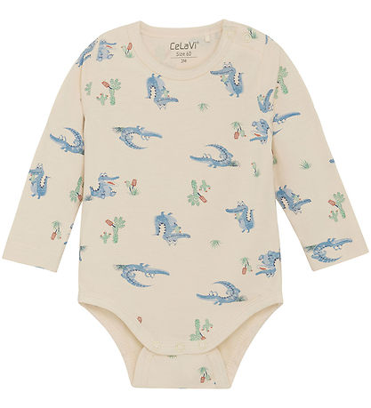 CeLaVi Bodysuit l/s - Dusty Blue