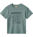 Wheat T-shirt - Seb - Stormy Sea w. Print Wheat T-shirt - Seb - Stormy Sea w. Print
