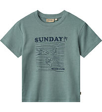 Wheat T-shirt - Seb - Stormy Sea w. Print Wheat T-shirt - Seb - Stormy Sea w. Print