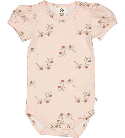 Müsli Bodysuit s/s - Chamomile Puff - Mary/Bubblegum/Conditioner