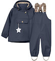 Mini A Ture Rainwear w. Suspenders - PU - MatWainis - Ombre Blue Mini A Ture Rainwear w. Suspenders - PU - MatWainis - Ombre Blue