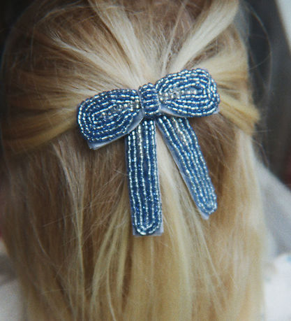 Konges Sløjd Hair Clip - Celebration Pearl Bow - 7x8 cm - Ashley