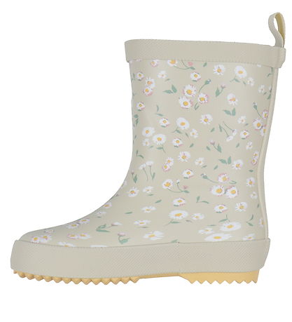 Pom Pom Rubber Boots - Bellis AOP