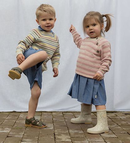 Pom Pom Rubber Boots - Bellis AOP