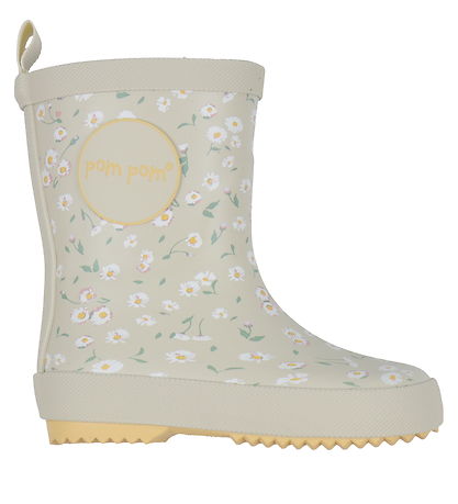 Pom Pom Rubber Boots - Bellis AOP
