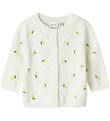 Name It Cardigan - Knitted - NbfDetrille - Cloud Dancer w. Lemon Name It Cardigan - Knitted - NbfDetrille - Cloud Dancer w. Lemon