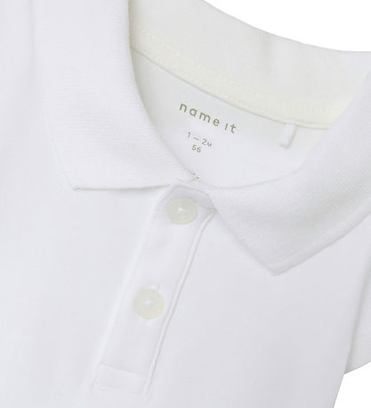 Name It Polo Bodysuit s/s - NbmHolger - Bright White