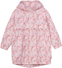 Minymo Rain Jacket - PE - Peach Whip w. Flowers Minymo Rain Jacket - PE - Peach Whip w. Flowers