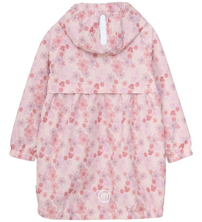 Minymo Rain Jacket - PE - Peach Whip w. Flowers Minymo Rain Jacket - PE - Peach Whip w. Flowers