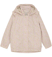 Minymo Rain Jacket - PE - Peach Whip w. Flowers Minymo Rain Jacket - PE - Peach Whip w. Flowers
