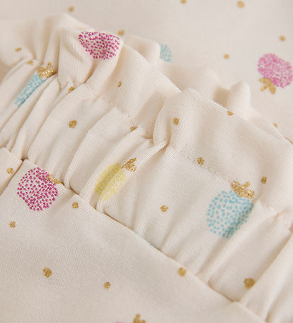 Minymo Trousers - White Swan w. Apples