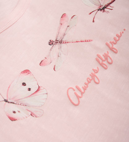 Minymo T-Shirt - Rosenquarz m. Print