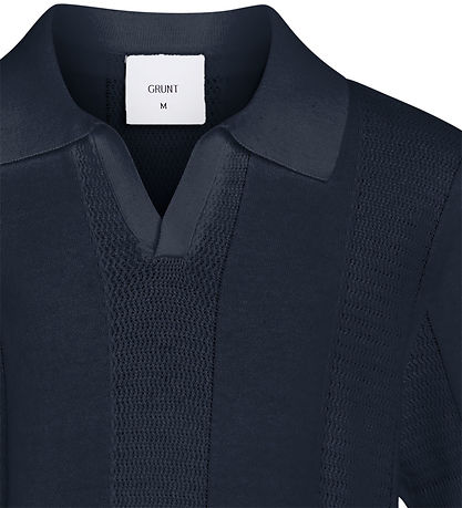 Grunt Polo - Strick - GRRanne - Navy