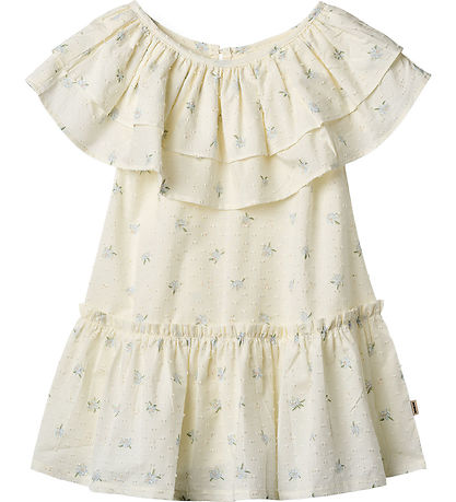 Wheat Dress - Bitten - Blue Flowers