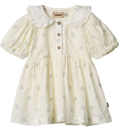 Wheat Kleid - Adele - Blue Blumen m. Spitze Wheat Kleid - Adele - Blue Blumen m. Spitze