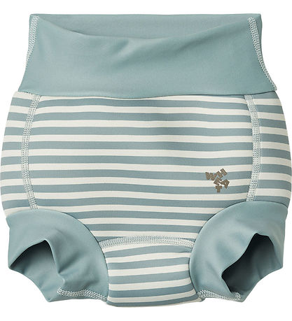 Wheat Svømmebleie - UV40+ - Neopren - Regn Waves Stripe