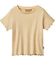 Wheat T-shirt - Rib - Irene - Macadamia Wheat T-shirt - Rib - Irene - Macadamia