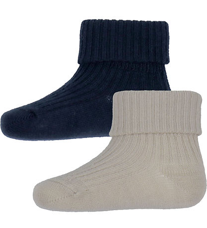 Chaussettes Wheat - 2 Pack - Laine - Rib - Ziggy - Marine Chaussettes Wheat - 2 Pack - Laine - Rib - Ziggy - Marine