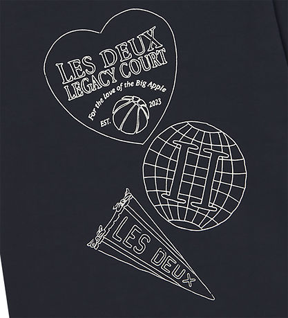 Les Deux T-shirt - Atlas - Dark Navy