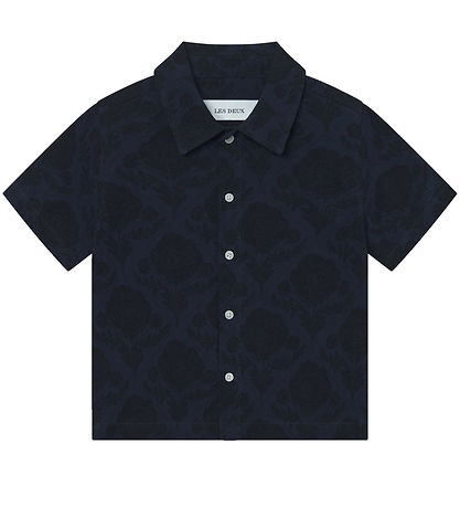 Les Deux Hemd - Lesley Flower Kachel - Navy/Dark Navy Les Deux Hemd - Lesley Flower Kachel - Navy/Dark Navy