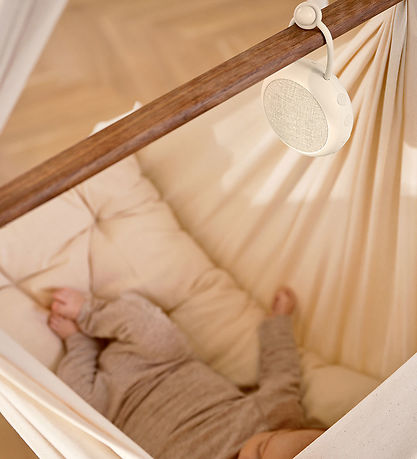 Moonboon White Noise Speaker w. Sound/Light - White Cream