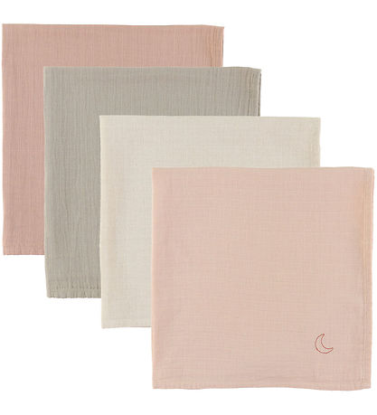Moonboon Spucktücher - 4er-Pack - Rose Mix