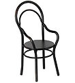 Maileg Miniature Chair w. Armrest - Black Maileg Miniature Chair w. Armrest - Black