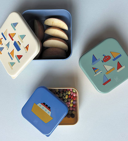 Petit Jour Paris Brotdosen-Set - 3 st. - 11,5 x 5,5 cm - Boats Petit Jour Paris Brotdosen-Set - 3 st. - 11,5 x 5,5 cm - Boats