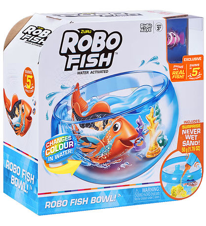 Robo Alive Toys - Robo Fish Swim 'N Fish Bowl - Assorted Robo Alive Toys - Robo Fish Swim 'N Fish Bowl - Assorted