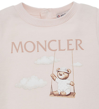 Barboteuse d'Été Moncler - Rose av. Imprimé Barboteuse d'Été Moncler - Rose av. Imprimé