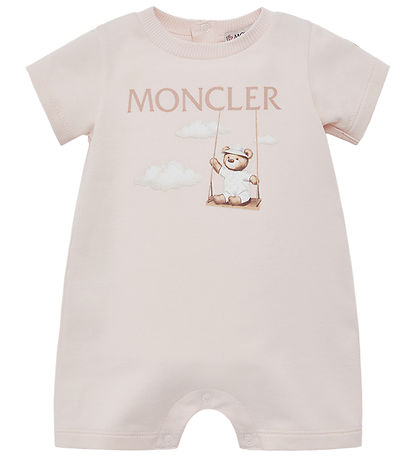 Barboteuse d'Été Moncler - Rose av. Imprimé Barboteuse d'Été Moncler - Rose av. Imprimé