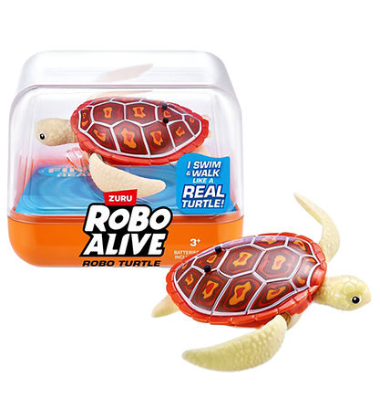 Robo Alive Bath Toy - Robot Turtle - Orange