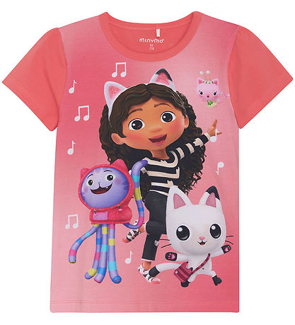 T-Shirt Minymo - Gabby's Dollhouse - Calypso Coral T-Shirt Minymo - Gabby's Dollhouse - Calypso Coral