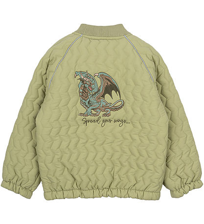 Mikk-Line Bomber Jack - Grijs Green m. Draak