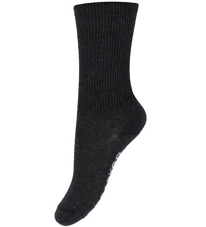 GoBabyGo Socks - Non-Slip socks - Dark Grey Melange