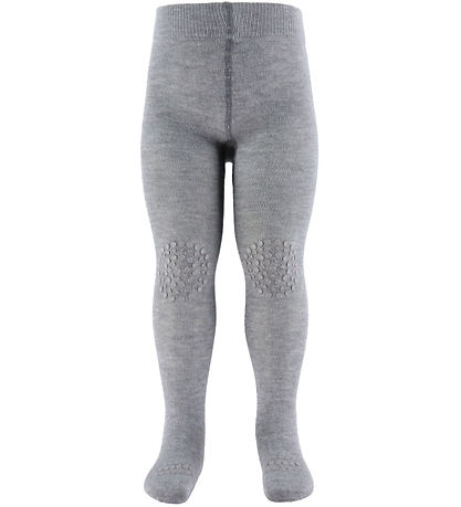 GoBabuGo Collants - Antidérapants - Bambou - Grey Melange