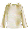 Petit Piao Blouse - Rib - Modal - Khaki/Dark Off White