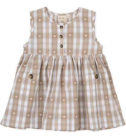 Petit Piao Dress - Off White Heart