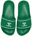 Hummel Flip Flops - Pool Slide Jr - Green/White Hummel Flip Flops - Pool Slide Jr - Green/White