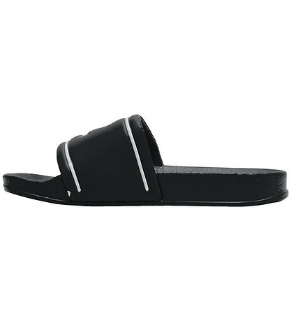 Sandales de Plage Hummel - Pool Slide Jr - Noir/Blanc