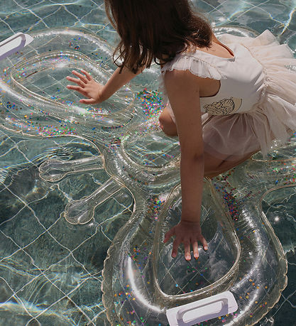 SunnyLife Uimapatja - 112x85 cm - Perhonen - Cotton Candy/Glitte