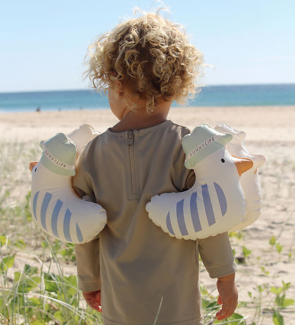 SunnyLife Water Wings - 3-6 years - Sid The Seagull - Blue Strip