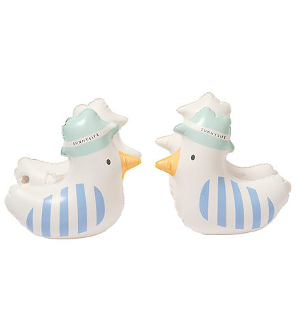 SunnyLife Water Wings - 3-6 years - Sid The Seagull - Blue Strip